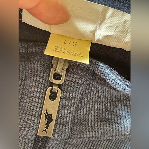 Tommy Bahama Flipshot Reversible Half Zip Raglan Pullover Men's Size L - Picture 7 of 8